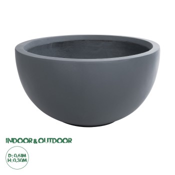 GloboStar® Artificial Garden BALTIMORE 20697 Διακοσμητικό Πολυεστερικό Τσιμεντένιο Κασπώ Γλάστρα - Flower Pot Γκρι Φ61 x Υ30cm GloboStar® Artificial Garden BALTIMORE 20697 Διακοσμητικό Πολυεστερικό Τσιμεντένιο Κασπώ Γλάστρα - Flower Pot Γκρι Φ61 x Υ30cm