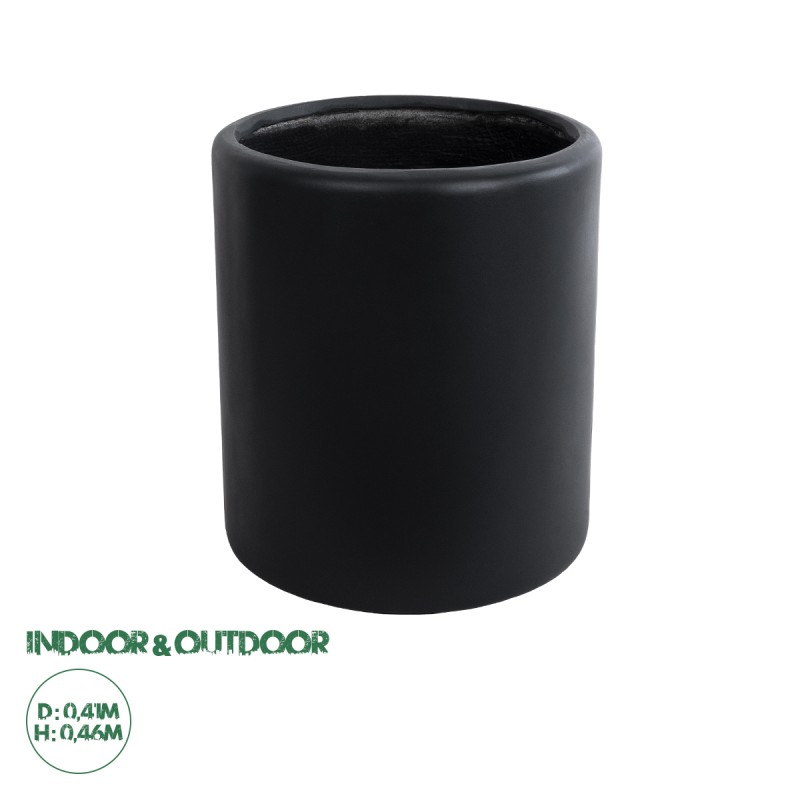 GloboStar® Artificial Garden PUEBLA 20698 Διακοσμητικό Πολυεστερικό Τσιμεντένιο Κασπώ Γλάστρα - Flower Pot Μαύρο Φ41 x Υ46cm GloboStar® Artificial Garden PUEBLA 20698 Διακοσμητικό Πολυεστερικό Τσιμεντένιο Κασπώ Γλάστρα - Flower Pot Μαύρο Φ41 x Υ46cm