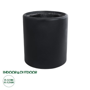 GloboStar® Artificial Garden PUEBLA 20699 Διακοσμητικό Πολυεστερικό Τσιμεντένιο Κασπώ Γλάστρα - Flower Pot Μαύρο Φ51 x Υ56cm GloboStar® Artificial Garden PUEBLA 20699 Διακοσμητικό Πολυεστερικό Τσιμεντένιο Κασπώ Γλάστρα - Flower Pot Μαύρο Φ51 x Υ56cm