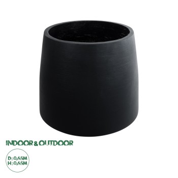 GloboStar® Artificial Garden TIJUANA 20703 Διακοσμητικό Πολυεστερικό Τσιμεντένιο Κασπώ Γλάστρα - Flower Pot Μαύρο Φ65 x Υ65cm GloboStar® Artificial Garden TIJUANA 20703 Διακοσμητικό Πολυεστερικό Τσιμεντένιο Κασπώ Γλάστρα - Flower Pot Μαύρο Φ65 x Υ65cm
