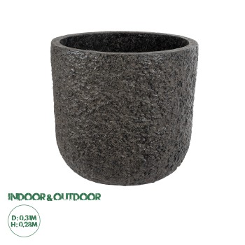GloboStar® Artificial Garden LUCCA 20756 Επιδαπέδιο Πολυεστερικό Τσιμεντένιο Κασπώ Γλάστρα - Flower Pot Καφέ Φ31 x Υ28cm GloboStar® Artificial Garden LUCCA 20756 Επιδαπέδιο Πολυεστερικό Τσιμεντένιο Κασπώ Γλάστρα - Flower Pot Καφέ Φ31 x Υ28cm
