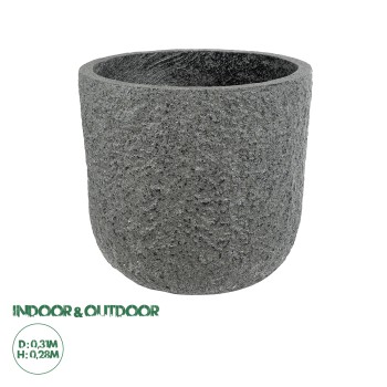 GloboStar® Artificial Garden ERICE 20758 Επιδαπέδιο Πολυεστερικό Τσιμεντένιο Κασπώ Γλάστρα - Flower Pot Γκρι Φ31 x Υ28cm GloboStar® Artificial Garden ERICE 20758 Επιδαπέδιο Πολυεστερικό Τσιμεντένιο Κασπώ Γλάστρα - Flower Pot Γκρι Φ31 x Υ28cm