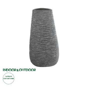 GloboStar® Artificial Garden RONDA 20760 Επιδαπέδιο Πολυεστερικό Τσιμεντένιο Κασπώ Γλάστρα - Flower Pot Γκρι Μ54 x Π48 x Υ104cm GloboStar® Artificial Garden RONDA 20760 Επιδαπέδιο Πολυεστερικό Τσιμεντένιο Κασπώ Γλάστρα - Flower Pot Γκρι Μ54 x Π48 x Υ104cm