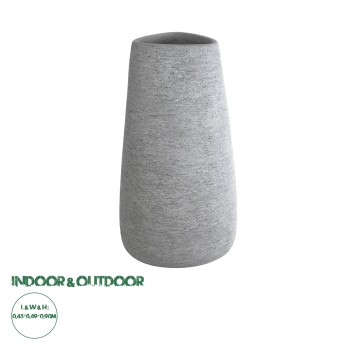 GloboStar® Artificial Garden OXFORD 20795 Επιδαπέδιο Πολυεστερικό Τσιμεντένιο Κασπώ Γλάστρα - Flower Pot Γκρι Μ45 x Π49 x Υ90cm GloboStar® Artificial Garden OXFORD 20795 Επιδαπέδιο Πολυεστερικό Τσιμεντένιο Κασπώ Γλάστρα - Flower Pot Γκρι Μ45 x Π49 x Υ90cm