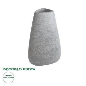 GloboStar® Artificial Garden OXFORD 20796 Επιδαπέδιο Πολυεστερικό Τσιμεντένιο Κασπώ Γλάστρα - Flower Pot Γκρι Μ45 x Π40 x Υ72cm GloboStar® Artificial Garden OXFORD 20796 Επιδαπέδιο Πολυεστερικό Τσιμεντένιο Κασπώ Γλάστρα - Flower Pot Γκρι Μ45 x Π40 x Υ72cm