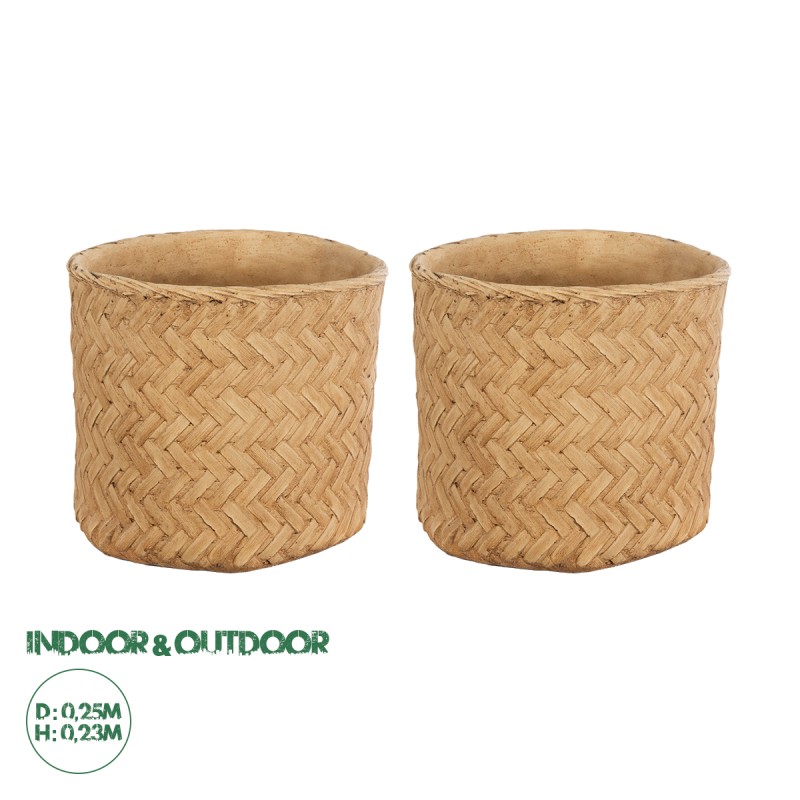 GloboStar® Artificial Garden MEDRANO 20799 ΣΕΤ 2 Διακοσμητικά Πολυεστερικά Τσιμεντένιά Κασπώ Γλάστρες - Flower Pots Μπεζ A:Φ25 x Υ23cm B:Φ25 x Υ23cm GloboStar® Artificial Garden MEDRANO 20799 ΣΕΤ 2 Διακοσμητικά Πολυεστερικά Τσιμεντένιά Κασπώ Γλάστρες - Flower Pots Μπεζ A:Φ25 x Υ23cm B:Φ25 x Υ23cm