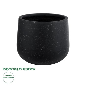 GloboStar® Artificial Garden MAYFAIR 20801 Διακοσμητικό Πολυεστερικό Τσιμεντένιο Κασπώ Γλάστρα - Flower Pot Μαύρο με Λευκές Λεπτομέριες Μ25 x Π27 x Υ30cm GloboStar® Artificial Garden MAYFAIR 20801 Διακοσμητικό Πολυεστερικό Τσιμεντένιο Κασπώ Γλάστρα - Flower Pot Μαύρο με Λευκές Λεπτομέριες Μ25 x Π27 x Υ30cm