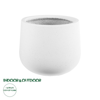 GloboStar® Artificial Garden CHELSEA 20802 Διακοσμητικό Πολυεστερικό Τσιμεντένιο Κασπώ Γλάστρα - Flower Pot Λευκό με Μαύρες Λεπτομέριες Μ25 x Π27 x Υ30cm GloboStar® Artificial Garden CHELSEA 20802 Διακοσμητικό Πολυεστερικό Τσιμεντένιο Κασπώ Γλάστρα - Flower Pot Λευκό με Μαύρες Λεπτομέριες Μ25 x Π27 x Υ30cm