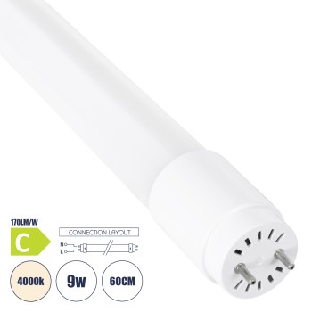 GLOBOSTAR® TUBOR 99100 Λάμπα T8 G13 Τύπου Φθορίου 60cm LED 9W 1530lm 300° AC 220-240V IP20 Φυσικό Λευκό 4500K - Lumileds SMD Chip - Λευκό Γαλακτερό - Μ2.6 x Π2.6 x Υ60cm - 3 Χρόνια Εγγύηση GLOBOSTAR® TUBOR 99100 Λάμπα T8 G13 Τύπου Φθορίου 60cm LED 9W 1530lm 300° AC 220-240V IP20 Φυσικό Λευκό 4500K - Lumileds SMD Chip - Λευκό Γαλακτερό - Μ2.6 x Π2.6 x Υ60cm - 3 Χρόνια Εγγύηση