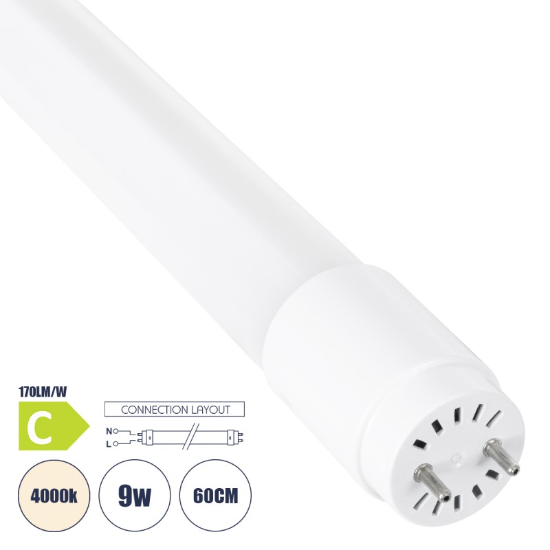 GLOBOSTAR® TUBOR 99100 Λάμπα T8 G13 Τύπου Φθορίου 60cm LED 9W 1530lm 300° AC 220-240V IP20 Φυσικό Λευκό 4500K - Lumileds SMD Chip - Λευκό Γαλακτερό - Μ2.6 x Π2.6 x Υ60cm - 3 Χρόνια Εγγύηση GLOBOSTAR® TUBOR 99100 Λάμπα T8 G13 Τύπου Φθορίου 60cm LED 9W 1530lm 300° AC 220-240V IP20 Φυσικό Λευκό 4500K - Lumileds SMD Chip - Λευκό Γαλακτερό - Μ2.6 x Π2.6 x Υ60cm - 3 Χρόνια Εγγύηση