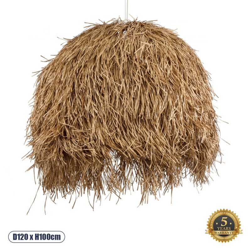 GLOBOSTAR® GUADELOUPE 02159 Boho Κρεμαστό Φωτιστικό Οροφής με Ντουί 1 x E27 AC 220-240V IP20 - Μπεζ - Μ120 x Π120 x Υ100cm GLOBOSTAR® GUADELOUPE 02159 Boho Κρεμαστό Φωτιστικό Οροφής με Ντουί 1 x E27 AC 220-240V IP20 - Μπεζ - Μ120 x Π120 x Υ100cm