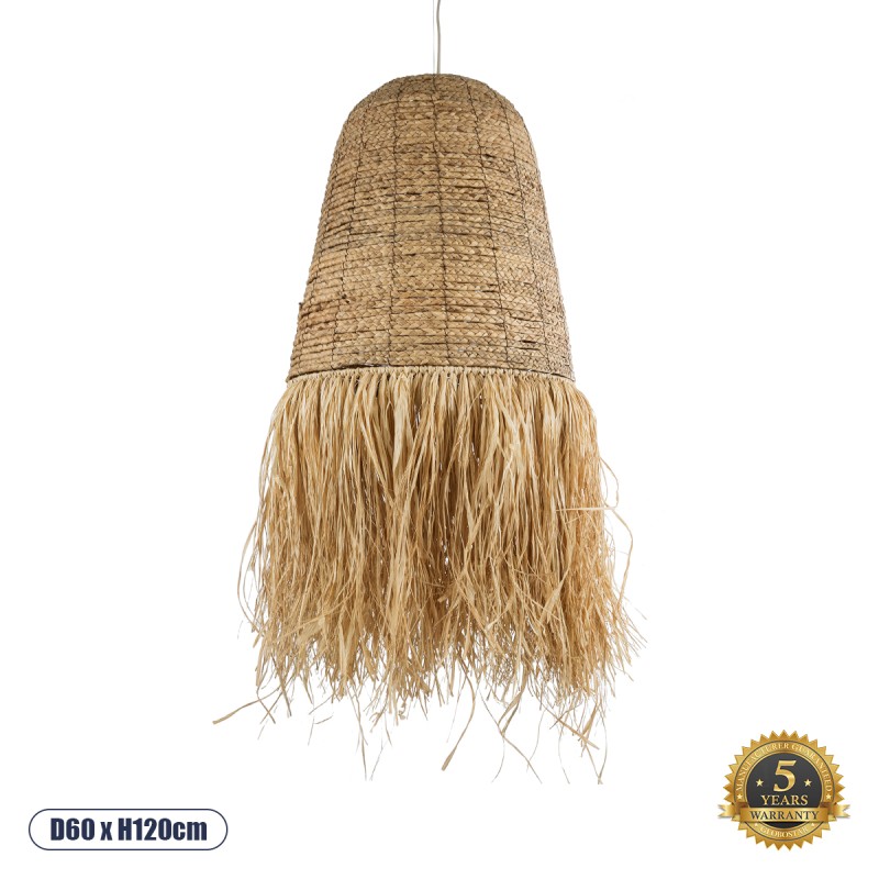 GLOBOSTAR® PORTOFERRAIO 02190 Boho Κρεμαστό Φωτιστικό Οροφής με Ντουί 1 x E27 AC 220-240V IP20 - Μπεζ - Μ60 x Π60 x Υ120cm GLOBOSTAR® PORTOFERRAIO 02190 Boho Κρεμαστό Φωτιστικό Οροφής με Ντουί 1 x E27 AC 220-240V IP20 - Μπεζ - Μ60 x Π60 x Υ120cm