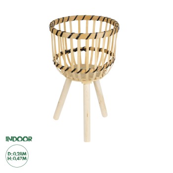 GloboStar® Artificial Garden FOLEGANDROS 20583 Διακοσμητικό Ξύλινο Κασπώ Γλάστρα - Flower Pot Μπεζ Φ28 x Υ47cm GloboStar® Artificial Garden FOLEGANDROS 20583 Διακοσμητικό Ξύλινο Κασπώ Γλάστρα - Flower Pot Μπεζ Φ28 x Υ47cm
