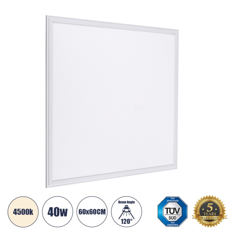 GLOBOSTAR® PANELETI 60207-1 Χωνευτό Panel Οροφής 60x60 LED 40W 3800lm 120° UGR<19 AC 220-240V IP20 Φυσικό Λευκό 4500K - Lumileds SMD Chip & TÜV SÜD Driver - Λευκό Γαλακτερό - Μ60 x Π60 x Υ1.5cm / Q56 x 56cm - 5 Χρόνια Εγγύηση GLOBOSTAR® PANELETI 60207-1 Χωνευτό Panel Οροφής 60x60 LED 40W 3800lm 120° UGR<19 AC 220-240V IP20 Φυσικό Λευκό 4500K - Lumileds SMD Chip & TÜV SÜD Driver - Λευκό Γαλακτερό - Μ60 x Π60 x Υ1.5cm / Q56 x 56cm - 5 Χρόνια Εγγύηση