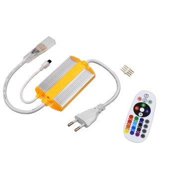 GloboStar® 70521 RGB Controller με Ασύρματο Χειριστήριο IR - Μεταλλάκτης Τροφοδοσίας AC/DC 230V IP68 Slim Ταινίας Μονής Σειράς LED RGB 4 Pin Max 1500W - Έως 100 Μέτρα GloboStar® 70521 RGB Controller με Ασύρματο Χειριστήριο IR - Μεταλλάκτης Τροφοδοσίας AC/DC 230V IP68 Slim Ταινίας Μονής Σειράς LED RGB 4 Pin Max 1500W - Έως 100 Μέτρα