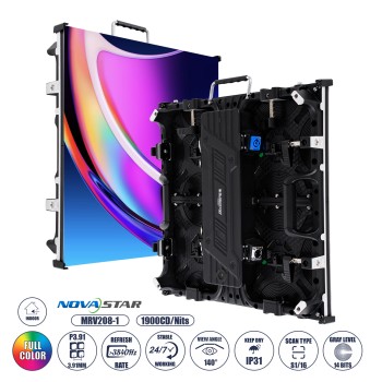 GLOBOSTAR® NEOWALL 41000 Οθόνη Video Wall P3.91 Καμπίνα 50x50cm LED 180W 3840Hz 16384 Dots ≥1900cd/㎡ Nits AC 220-240V Εσωτερικού Χώρου IP31 Full Color S1/16 14Bits - Κάρτα NovaStar MRV208-1 - Προστατευτικά Γωνιών - Kinglight SMD2121 & CZCL Driver - Μ5 GLOBOSTAR® NEOWALL 41000 Οθόνη Video Wall P3.91 Καμπίνα 50x50cm LED 180W 3840Hz 16384 Dots ≥1900cd/㎡ Nits AC 220-240V Εσωτερικού Χώρου IP31 Full Color S1/16 14Bits - Κάρτα NovaStar MRV208-1 - Προστατευτικά Γωνιών - Kinglight SMD2121 & CZCL Driver - Μ5