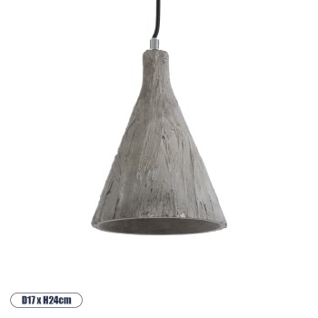 GLOBOSTAR® VOLCANO 01080 Μοντέρνο Κρεμαστό Φωτιστικό Οροφής με Ντουί 1 x E27 AC 220-240V IP20 - Γκρι - Μ17 x Π17 x Υ24cm GLOBOSTAR® VOLCANO 01080 Μοντέρνο Κρεμαστό Φωτιστικό Οροφής με Ντουί 1 x E27 AC 220-240V IP20 - Γκρι - Μ17 x Π17 x Υ24cm