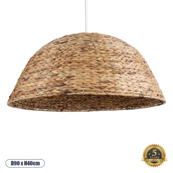 GLOBOSTAR® MANGATA 01848 Boho Κρεμαστό Φωτιστικό Οροφής με Ντουί 1 x E27 AC 220-240V IP20 - Καφέ - Μ90 x Π90 x Υ40cm GLOBOSTAR® MANGATA 01848 Boho Κρεμαστό Φωτιστικό Οροφής με Ντουί 1 x E27 AC 220-240V IP20 - Καφέ - Μ90 x Π90 x Υ40cm