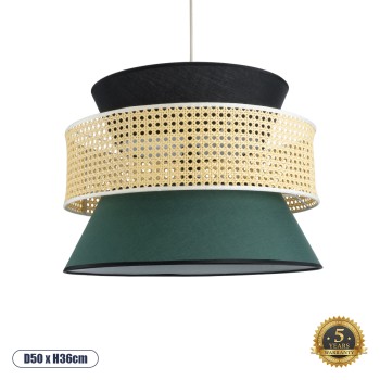 GLOBOSTAR® SAIGE 01916 Boho Κρεμαστό Φωτιστικό Οροφής με Ντουί 1 x E27 AC 220-240V IP20 - Πολύχρωμο - Μ50 x Π50 x Υ36cm GLOBOSTAR® SAIGE 01916 Boho Κρεμαστό Φωτιστικό Οροφής με Ντουί 1 x E27 AC 220-240V IP20 - Πολύχρωμο - Μ50 x Π50 x Υ36cm