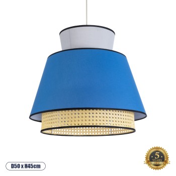 GLOBOSTAR® SAIGE 01918 Boho Κρεμαστό Φωτιστικό Οροφής με Ντουί 1 x E27 AC 220-240V IP20 - Πολύχρωμο - Μ50 x Π50 x Υ45cm GLOBOSTAR® SAIGE 01918 Boho Κρεμαστό Φωτιστικό Οροφής με Ντουί 1 x E27 AC 220-240V IP20 - Πολύχρωμο - Μ50 x Π50 x Υ45cm