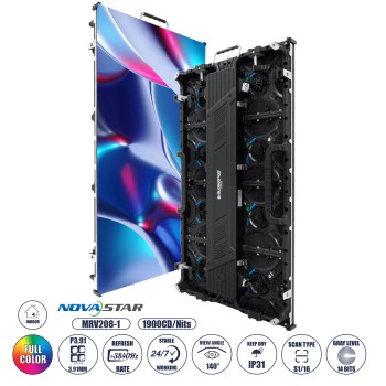 GLOBOSTAR® NEOWALL 41001 Οθόνη Video Wall P3.91 Καμπίνα 50x100cm LED 360W 3840Hz 32768 Dots ≥1900cd/㎡ Nits AC 220-240V Εσωτερικού Χώρου IP31 Full Color S1/16 14Bits - Κάρτα NovaStar MRV208-1 - Προστατευτικά Γωνιών - Kinglight SMD2121 & CZCL Driver - Μ GLOBOSTAR® NEOWALL 41001 Οθόνη Video Wall P3.91 Καμπίνα 50x100cm LED 360W 3840Hz 32768 Dots ≥1900cd/㎡ Nits AC 220-240V Εσωτερικού Χώρου IP31 Full Color S1/16 14Bits - Κάρτα NovaStar MRV208-1 - Προστατευτικά Γωνιών - Kinglight SMD2121 & CZCL Driver - Μ