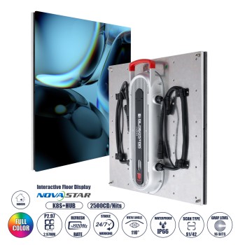GLOBOSTAR® FLOORWALL 41010 Διαδραστική Οθόνη Πατώματος Video Wall P2.97 Καμπίνα 50x50cm LED 200W 3840Hz 28224 Dots ≥4500cd/㎡ Nits AC 220-240V Εξωτερικού Χώρου IP65 Full Color S1/42 14Bits - Κάρτα Colorlight DL-S65 - Kinglight SMD1415 & CZCL Driver - Μ GLOBOSTAR® FLOORWALL 41010 Διαδραστική Οθόνη Πατώματος Video Wall P2.97 Καμπίνα 50x50cm LED 200W 3840Hz 28224 Dots ≥4500cd/㎡ Nits AC 220-240V Εξωτερικού Χώρου IP65 Full Color S1/42 14Bits - Κάρτα Colorlight DL-S65 - Kinglight SMD1415 & CZCL Driver - Μ