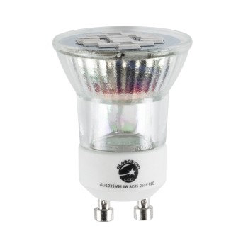 GloboStar® 76009 Σποτ LED GU10 MR11 4W 300lm 120° AC 85-265V με Λευκό Γαλακτερό Γυαλί Κόκκινο - 2 Χρόνια Εγγύηση GloboStar® 76009 Σποτ LED GU10 MR11 4W 300lm 120° AC 85-265V με Λευκό Γαλακτερό Γυαλί Κόκκινο - 2 Χρόνια Εγγύηση