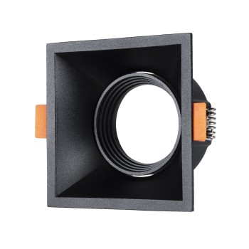 GLOBOSTAR® ALPHA 77833 Χωνευτή Κινούμενη Βάση για Σποτ MR16 με Ντουί GU10/GU5.3 IP20 - Μαύρο Ματ - Μ9 x Π9 x Υ4.5cm / Q8.3cm GLOBOSTAR® ALPHA 77833 Χωνευτή Κινούμενη Βάση για Σποτ MR16 με Ντουί GU10/GU5.3 IP20 - Μαύρο Ματ - Μ9 x Π9 x Υ4.5cm / Q8.3cm