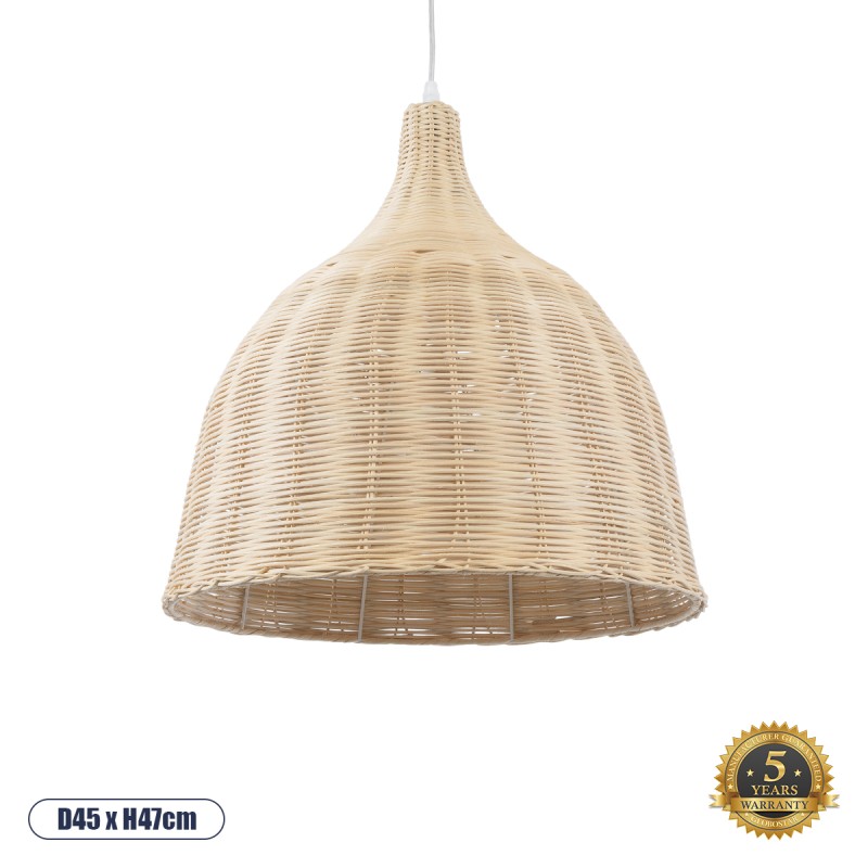 GLOBOSTAR® BAHAMAS 01203 Boho Κρεμαστό Φωτιστικό Οροφής με Ντουί 1 x E27 AC 220-240V IP20 - Μπεζ - Μ45 x Π45 x Υ47cm GLOBOSTAR® BAHAMAS 01203 Boho Κρεμαστό Φωτιστικό Οροφής με Ντουί 1 x E27 AC 220-240V IP20 - Μπεζ - Μ45 x Π45 x Υ47cm