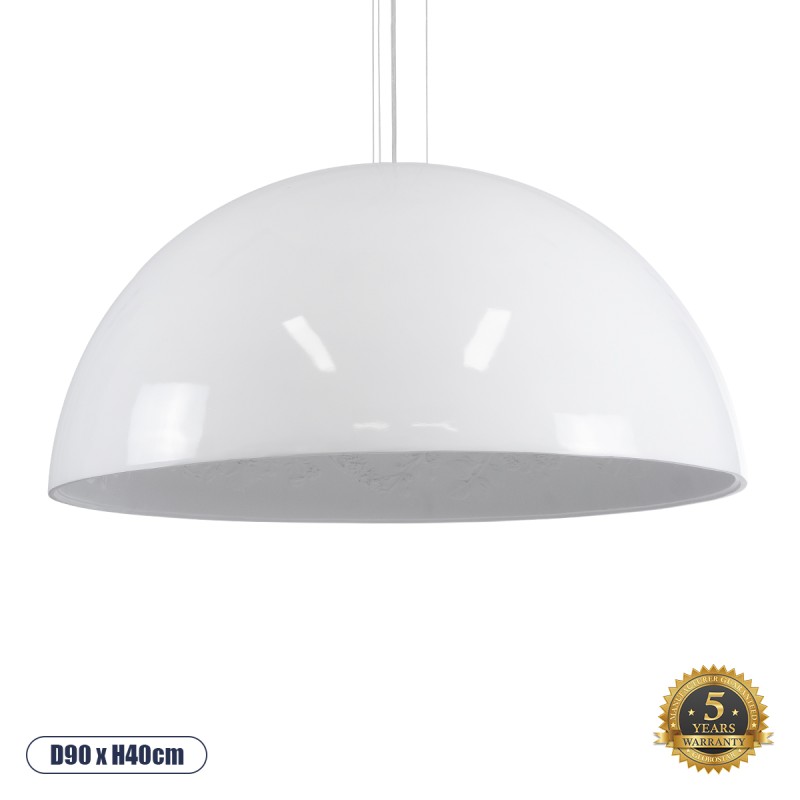 GLOBOSTAR® SERENIA 01273 Μοντέρνο Κρεμαστό Φωτιστικό Οροφής με Ντουί 1 x E27 AC 220-240V IP20 - Λευκό - Μ90 x Π90 x Y40cm GLOBOSTAR® SERENIA 01273 Μοντέρνο Κρεμαστό Φωτιστικό Οροφής με Ντουί 1 x E27 AC 220-240V IP20 - Λευκό - Μ90 x Π90 x Y40cm