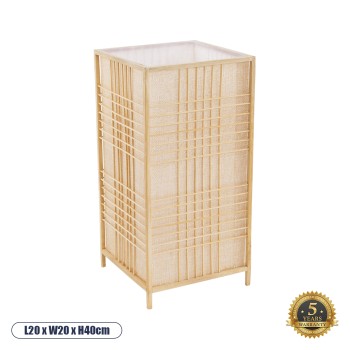 GLOBOSTAR® JUNIE 01997 Boho Επιδαπέδιο Φωτιστικό με Ντουί 1 x E27 AC 220-240V IP20 - Μπεζ - Μ20 x Π20 x Υ40cm GLOBOSTAR® JUNIE 01997 Boho Επιδαπέδιο Φωτιστικό με Ντουί 1 x E27 AC 220-240V IP20 - Μπεζ - Μ20 x Π20 x Υ40cm