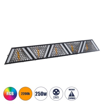HEXA® HALO 51200 Stage Φωτιστικό Ειδικών Εφέ Digital Matrix Pixel & Blinder LED 295W 120° AC 220-240V IP20 5 x 50W COB Chip & 90 x 0.5W SMD5050 Chip Ultra Θερμό Λευκό 2200K & Πολύχρωμο RGB Dimmable DMX512 Protocol - Μ100 x Π13 x Υ10.5cm - 2 Χρ HEXA® HALO 51200 Stage Φωτιστικό Ειδικών Εφέ Digital Matrix Pixel & Blinder LED 295W 120° AC 220-240V IP20 5 x 50W COB Chip & 90 x 0.5W SMD5050 Chip Ultra Θερμό Λευκό 2200K & Πολύχρωμο RGB Dimmable DMX512 Protocol - Μ100 x Π13 x Υ10.5cm - 2 Χρ