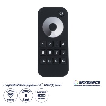 GloboStar® 73121 RT8 SKYDANCE Ασύρματο Χειριστήριο Αφής RF 2.4Ghz 8 Group για όλα τα Μονόχρωμα SKYDANCE Controller DC 3V 2 x AAA - IP20 Μ12.2 x Π5.3 x Υ1.7cm - 5 Χρόνια Εγγύηση GloboStar® 73121 RT8 SKYDANCE Ασύρματο Χειριστήριο Αφής RF 2.4Ghz 8 Group για όλα τα Μονόχρωμα SKYDANCE Controller DC 3V 2 x AAA - IP20 Μ12.2 x Π5.3 x Υ1.7cm - 5 Χρόνια Εγγύηση