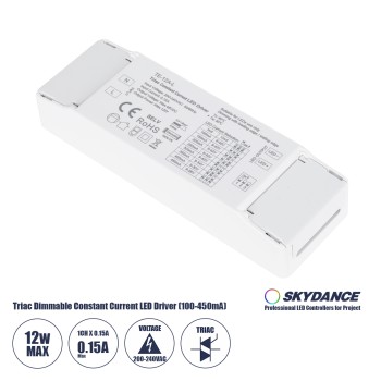 GloboStar® 73132 TE-12A-L SKYDANCE AC Triac Dimmable Constant Current LED Driver 1 Κανάλι AC 200-240V 1 x 0.15A 12W - Max 0.15A 12W - IP20  Μ11.1 x Π3.7 x Υ2cm - 5 Χρόνια Εγγύηση GloboStar® 73132 TE-12A-L SKYDANCE AC Triac Dimmable Constant Current LED Driver 1 Κανάλι AC 200-240V 1 x 0.15A 12W - Max 0.15A 12W - IP20  Μ11.1 x Π3.7 x Υ2cm - 5 Χρόνια Εγγύηση