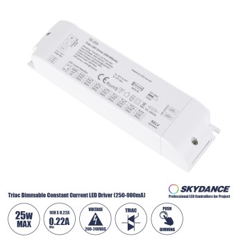 GLOBOSTAR® SKYDANCE-TE-25A 73134 DC Triac & Push Dimmer CC Τροφοδοτικό/Μετασχηματιστής SELV με 1 x 250-900mA 25W Κανάλι AC 220-240V σε DC 10-52V 900mA 25W Max IP20 - Triac & Push Dimming - Μ17.5 x Π4.4 x Υ3cm - 5 Χρόνια Εγγύηση GLOBOSTAR® SKYDANCE-TE-25A 73134 DC Triac & Push Dimmer CC Τροφοδοτικό/Μετασχηματιστής SELV με 1 x 250-900mA 25W Κανάλι AC 220-240V σε DC 10-52V 900mA 25W Max IP20 - Triac & Push Dimming - Μ17.5 x Π4.4 x Υ3cm - 5 Χρόνια Εγγύηση