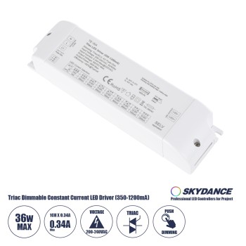 GLOBOSTAR® SKYDANCE-TE-36A 73135 DC Triac & Push Dimmer CC Τροφοδοτικό/Μετασχηματιστής SELV με 1 x 320-1200mA 36W Κανάλι AC 220-240V σε DC 10-52V 1200mA 36W Max IP20 - Triac & Push Dimming - Μ17.5 x Π4.4 x Υ3cm - 5 Χρόνια Εγγύηση GLOBOSTAR® SKYDANCE-TE-36A 73135 DC Triac & Push Dimmer CC Τροφοδοτικό/Μετασχηματιστής SELV με 1 x 320-1200mA 36W Κανάλι AC 220-240V σε DC 10-52V 1200mA 36W Max IP20 - Triac & Push Dimming - Μ17.5 x Π4.4 x Υ3cm - 5 Χρόνια Εγγύηση