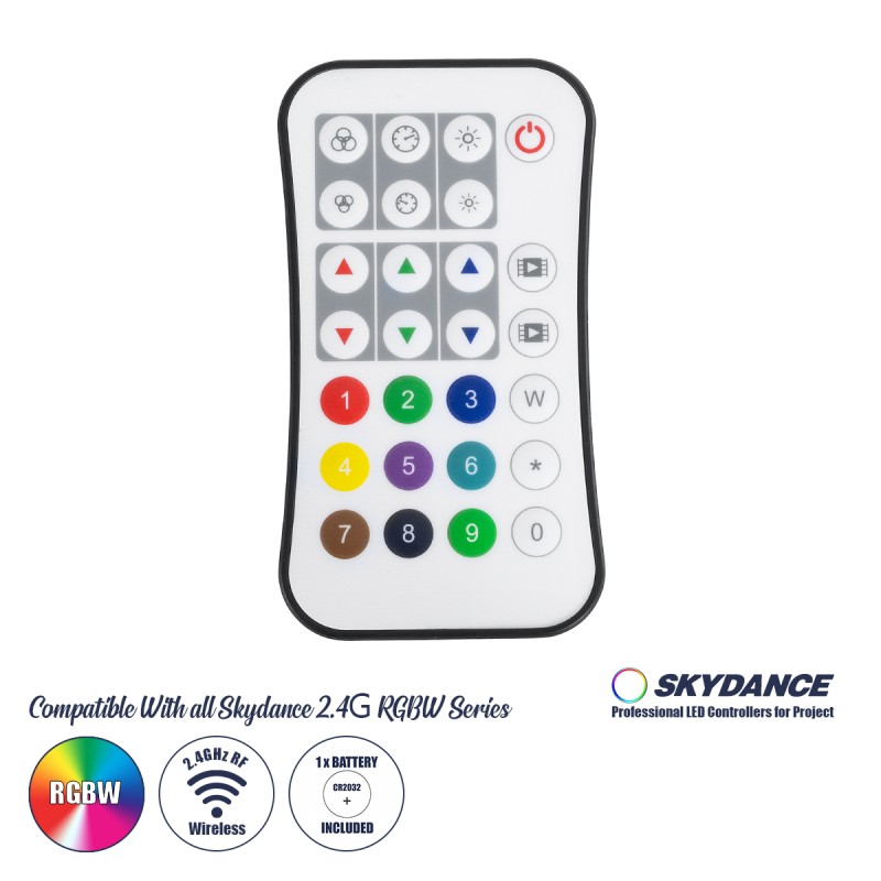 GloboStar® 73158 R9 SKYDANCE Ασύρματο Χειριστήριο RF 2.4Ghz 1 Group για όλα τα Πολύχρωμα SKYDANCE Controller DC 3V 1 x CR2032 - IP20  Μ10.7 x Π5.8 x Υ1cm - 5 Χρόνια Εγγύηση GloboStar® 73158 R9 SKYDANCE Ασύρματο Χειριστήριο RF 2.4Ghz 1 Group για όλα τα Πολύχρωμα SKYDANCE Controller DC 3V 1 x CR2032 - IP20  Μ10.7 x Π5.8 x Υ1cm - 5 Χρόνια Εγγύηση