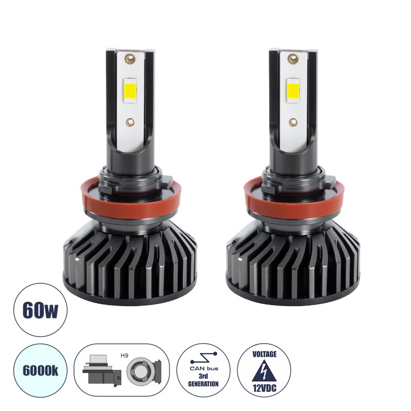 GloboStar® 82025 H9 F2 Line KIT Βασικού Φωτισμού Αυτοκινήτου & Φορτηγού 3rd Generation Can-Bus Series LED CREE CXB COB 30/60W 7000lm DC 12V Αδιάβροχο IP65 Ψυχρό Λευκό 6000K GloboStar® 82025 H9 F2 Line KIT Βασικού Φωτισμού Αυτοκινήτου & Φορτηγού 3rd Generation Can-Bus Series LED CREE CXB COB 30/60W 7000lm DC 12V Αδιάβροχο IP65 Ψυχρό Λευκό 6000K
