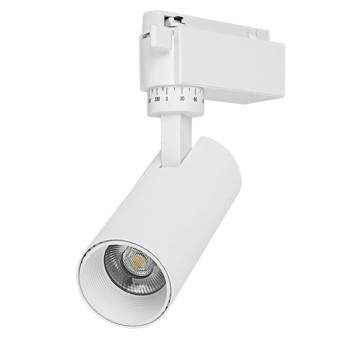 Globostar S-40012 Μονοφασικό Bridgelux COB LED Λευκό Φωτιστικό Σποτ Ράγας 10W 230V 1200lm 30° Θερμό Λευκό 3000k Globostar S-40012 Μονοφασικό Bridgelux COB LED Λευκό Φωτιστικό Σποτ Ράγας 10W 230V 1200lm 30° Θερμό Λευκό 3000k