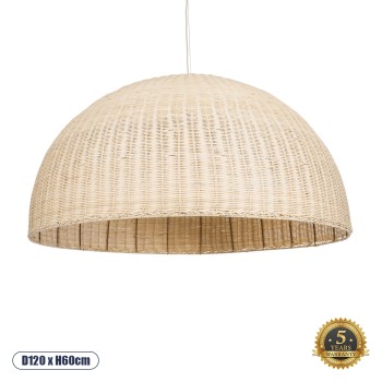 GLOBOSTAR® MONTANA 02380 Boho Κρεμαστό Φωτιστικό Οροφής με Ντουί 1 x E27 AC 220-240V IP20 - Μπεζ - Μ120 x Π120 x Υ60cm GLOBOSTAR® MONTANA 02380 Boho Κρεμαστό Φωτιστικό Οροφής με Ντουί 1 x E27 AC 220-240V IP20 - Μπεζ - Μ120 x Π120 x Υ60cm
