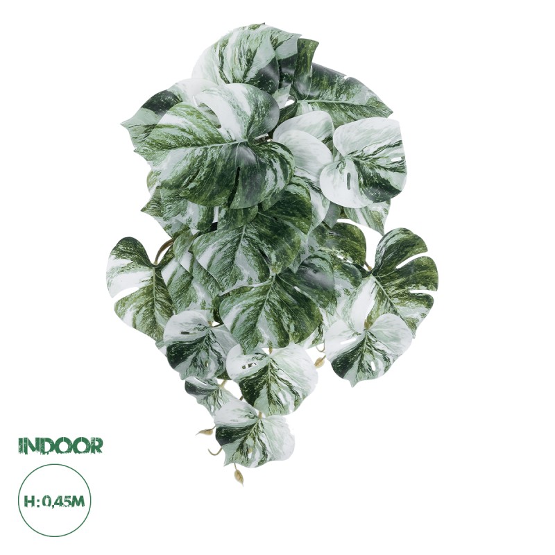 GloboStar® Artificial Garden ALBINO MONSTERA HANGING PLANT 20609 - Τεχνητό Διακοσμητικό Κρεμαστό Φυτό Μονστέρα Υ45cm GloboStar® Artificial Garden ALBINO MONSTERA HANGING PLANT 20609 - Τεχνητό Διακοσμητικό Κρεμαστό Φυτό Μονστέρα Υ45cm