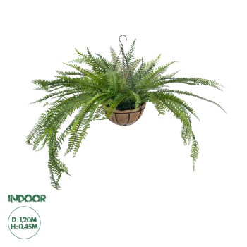 GloboStar® Artificial Garden FERN HANGING PLANT 20624 Τεχνητό Κρεμαστό Διακοσμητικό Φυτό Φτέρης Y45cm GloboStar® Artificial Garden FERN HANGING PLANT 20624 Τεχνητό Κρεμαστό Διακοσμητικό Φυτό Φτέρης Y45cm