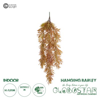 GloboStar® Artificial Garden HANGING BARLEY 20856 Τεχνητό Διακοσμητικό Κρεμαστό Φυτό Κριθάρι Μ26 x Π15 x Υ81cm GloboStar® Artificial Garden HANGING BARLEY 20856 Τεχνητό Διακοσμητικό Κρεμαστό Φυτό Κριθάρι Μ26 x Π15 x Υ81cm