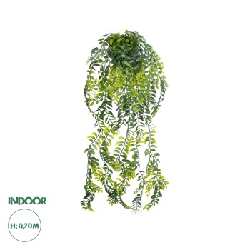GloboStar® Artificial Garden HANGING FERN 20877 - Τεχνητό Κρεμαστό Διακοσμητικό Φυτό Φτέρη  Φ23 x Y70cm GloboStar® Artificial Garden HANGING FERN 20877 - Τεχνητό Κρεμαστό Διακοσμητικό Φυτό Φτέρη  Φ23 x Y70cm