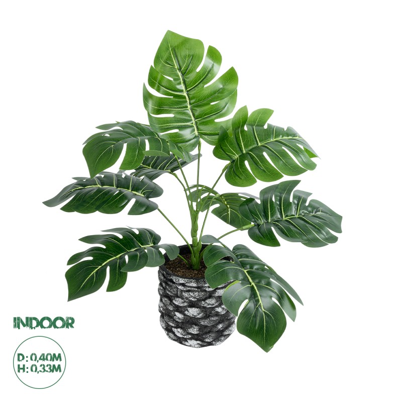GloboStar® Artificial Garden MONSTERA 20893 - Τεχνητό Διακοσμητικό Φυτό Μονστέρα Φ40 x Υ33cm GloboStar® Artificial Garden MONSTERA 20893 - Τεχνητό Διακοσμητικό Φυτό Μονστέρα Φ40 x Υ33cm