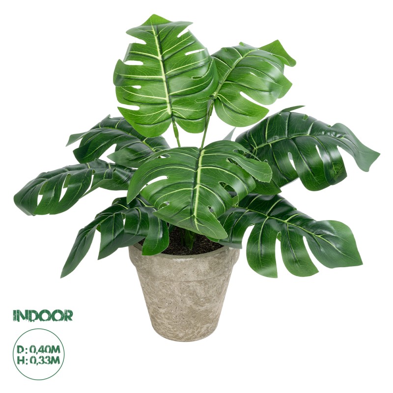 GloboStar® Artificial Garden MONSTERA POTTED PLANT 20895 - Διακοσμητικό Φυτό Μονστέρα Φ40 x Υ33cm GloboStar® Artificial Garden MONSTERA POTTED PLANT 20895 - Διακοσμητικό Φυτό Μονστέρα Φ40 x Υ33cm
