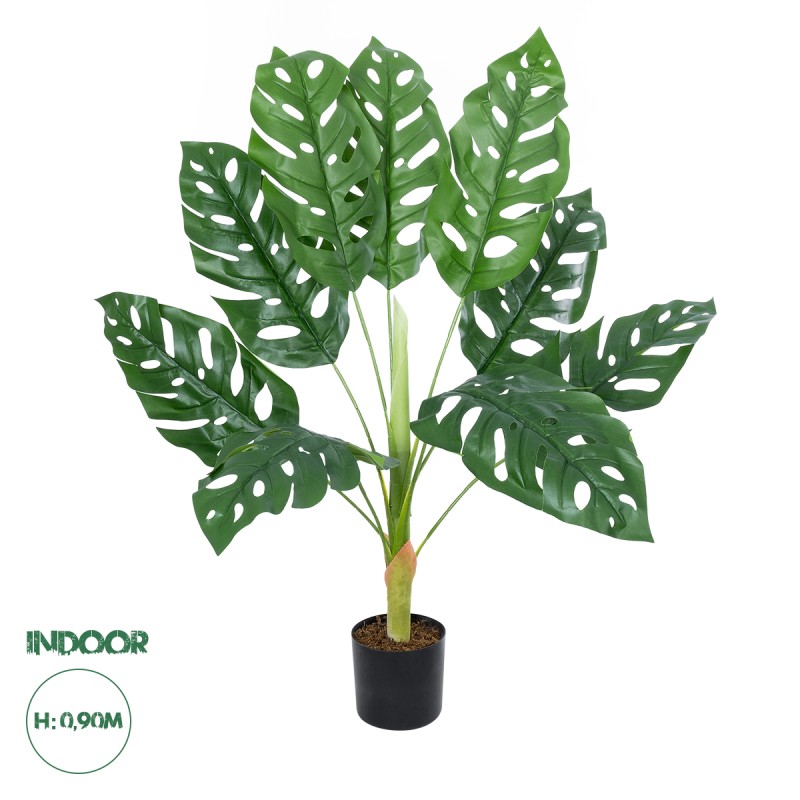 GloboStar® Artificial Garden MONSTERA PLANT 20937 - Διακοσμητικό Φυτό Μονστέρα Φ90 x Υ80cm GloboStar® Artificial Garden MONSTERA PLANT 20937 - Διακοσμητικό Φυτό Μονστέρα Φ90 x Υ80cm