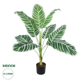 GloboStar® Artificial Garden WHITE ZEBRA PLANT 20943 Τεχνητό Διακοσμητικό Φυτό Λευκή Ζέβρα Φ90 x Υ90cm GloboStar® Artificial Garden WHITE ZEBRA PLANT 20943 Τεχνητό Διακοσμητικό Φυτό Λευκή Ζέβρα Φ90 x Υ90cm