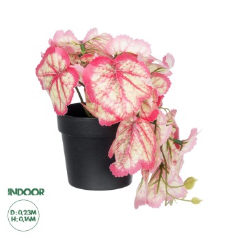 GloboStar® Artificial Garden RED BEGONIA PLANT 20948 Διακοσμητικό Φυτό Κόκκινη Βιγόνια Φ23 x Υ16cm GloboStar® Artificial Garden RED BEGONIA PLANT 20948 Διακοσμητικό Φυτό Κόκκινη Βιγόνια Φ23 x Υ16cm