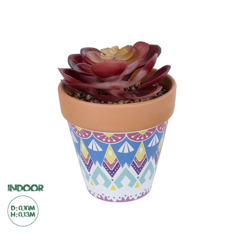 GloboStar® Artificial Garden SUCCULENT ECHEVERIA POTTED PLANT 21050 Διακοσμητικό Φυτό Εχεβέρια Φ10 x Υ13cm GloboStar® Artificial Garden SUCCULENT ECHEVERIA POTTED PLANT 21050 Διακοσμητικό Φυτό Εχεβέρια Φ10 x Υ13cm